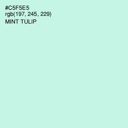 #C5F5E5 - Mint Tulip Color Image